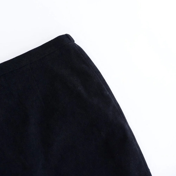 Vintage Glensport Black Midi A-Line Skirt Made in Canada Size 6 - Picture 7 of 9